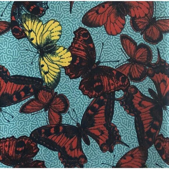 LuLaRoe Womens XXS Julia Dress Butterfly Turquoise Orange Bodycon Unicorn #3543 - Picture 6 of 6